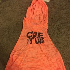 Orange Cize hooded tank *gently used*